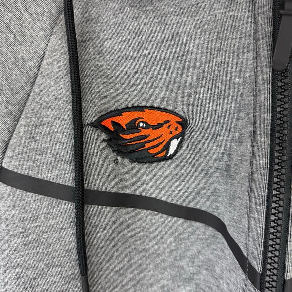 Nike OSU Oregon State University Team Issued Tech Hoodie Sweatshirt Jacket Sz M - Picture 4 of 8